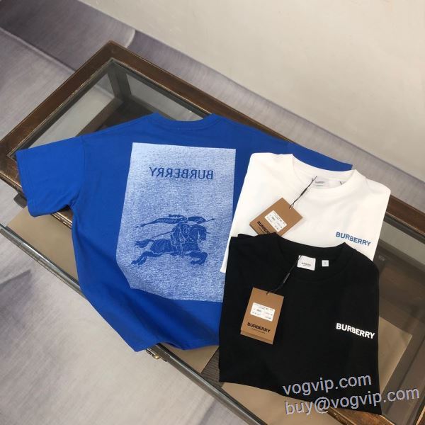 VOGブランドスーパーコピー 2025品質保証100%新品 半袖Tシャツ 3色可選 バーバリー BURBERRY コーデ 知的なムードを演出