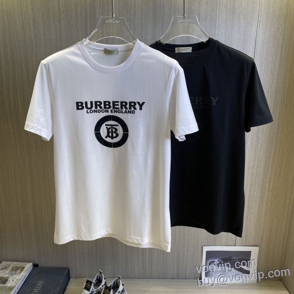 最高N級ブランドコピー 2025人気セール定番 半袖Tシャツ 優美なお出かけスタイル 2色可選 バーバリー BURBERRY