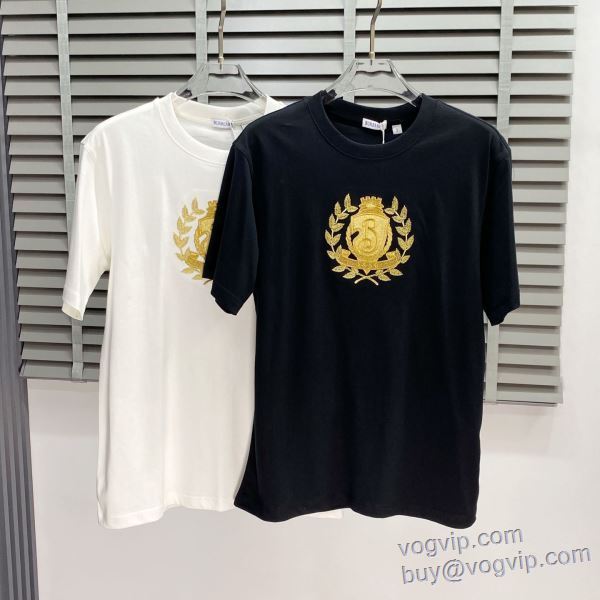 半袖Tシャツ 2色可選 バーバリー BURBERRY 2025最新入荷 ブランドコピー ランキング1位