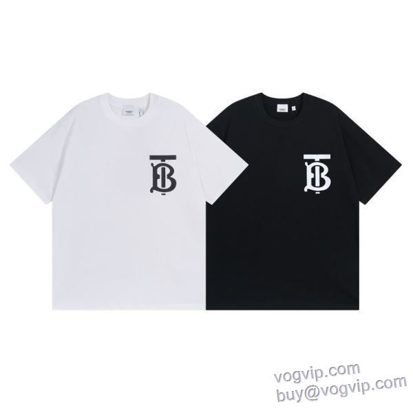 2025年モデル入荷 バーバリー BURBERRY 流通限定モデル 半袖Tシャツ 2色可選 偽物ブランド