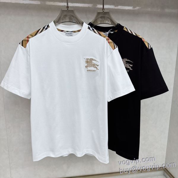 2025爆買い新作 半袖Tシャツ ブランドコピー バーバリー BURBERRY 2色可選 大人の個性を