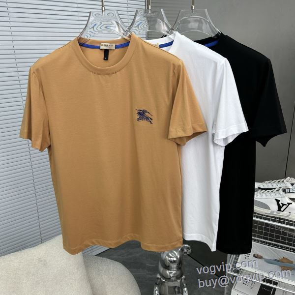 大好評? 半袖Tシャツ バーバリー BURBERRY コピーブランド 2025春夏季新作 3色可選
