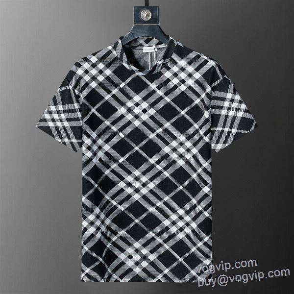 バーバリー 2025春夏季新作 半袖Tシャツ 3色可選 BURBERRY 偽物ブランド 高評価の人気品