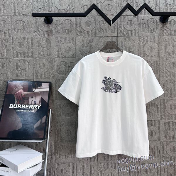 半袖Tシャツ バーバリー BURBERRY ブランドコピー 2025高品質 2色可選 セレブ風