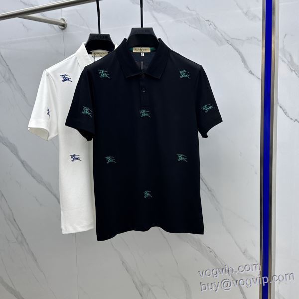 主役になる存在感 バーバリー コピー ブランド 半袖Tシャツ 2色可選 2025格安通販