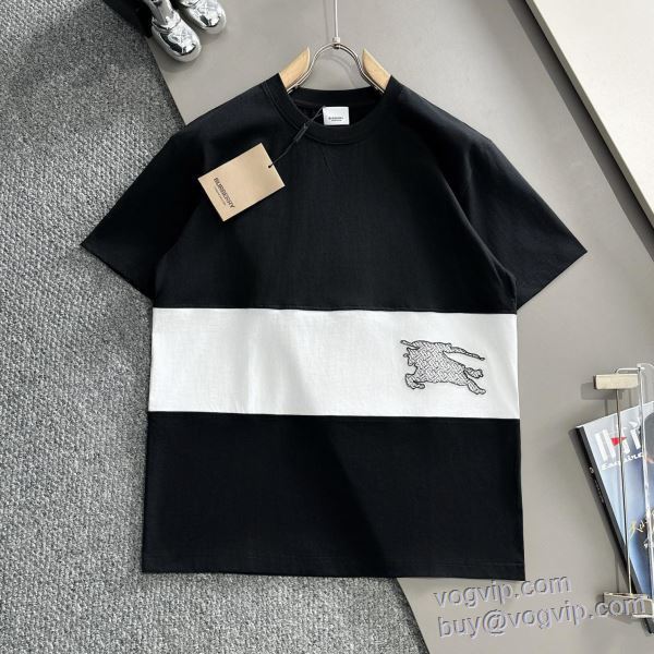 上質 バーバリー ブランドスーパーコピー 2025品質保証豊富な 半袖Tシャツ 2色可選