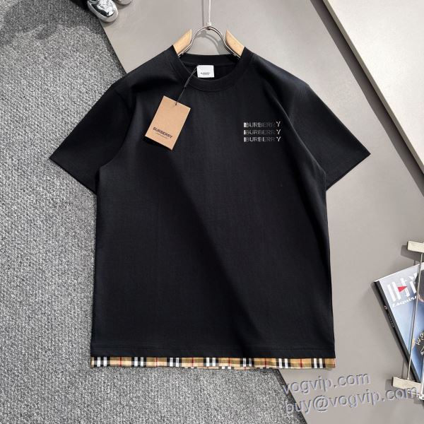 2025品質保証豊富な バーバリー ブランドコピー 半袖Tシャツ 2色可選 強い魅力を感じる一枚