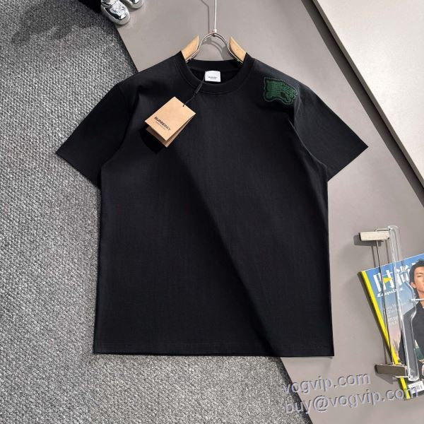 今からの季節にピッタリ！ バーバリー BURBERRY 2025品質保証豊富な 半袖Tシャツ 2色可選 ブランドコピー代引き専門店