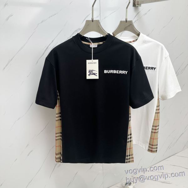 2025限定セール高品質 バーバリー BURBERRY 最大級ブランドコピー通販優良店半袖Tシャツ 2色可選 ファション性の高い