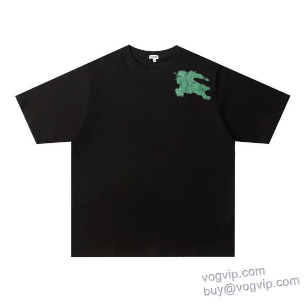 バーバリー ブランド 偽物 通販 2025新作入荷品質保証 半袖Tシャツ 2色可選 超目玉