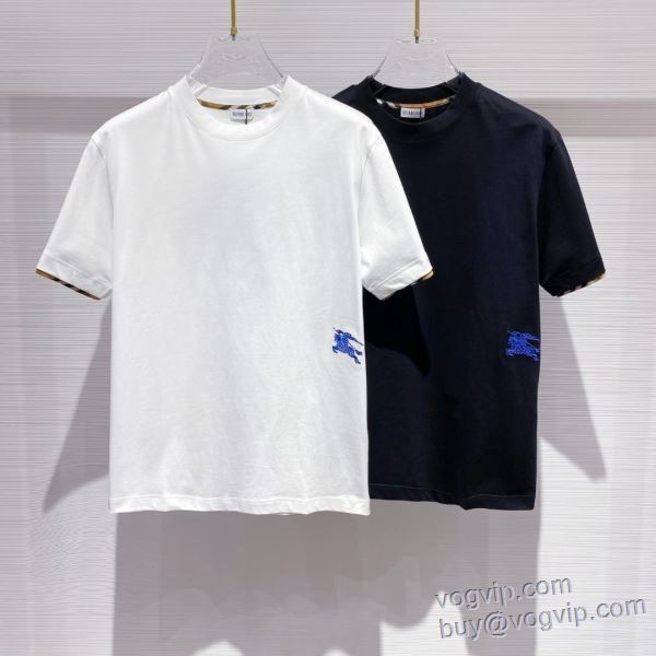 バーバリー BURBERRY 2025お買い得限定セール 半袖Tシャツ 2色可選 VOGブランドスーパーコピー 値下げ！