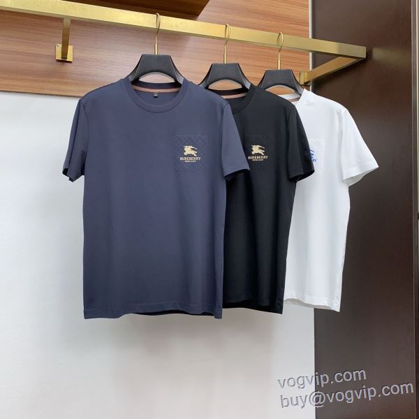 2025超激得新品 バーバリー BURBERRY 半袖Tシャツ 3色可選 VOGコピー ～希少