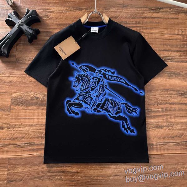 2025激安大特集 バーバリー コピー ブランド 存在感◎ 半袖Tシャツ 2色可選