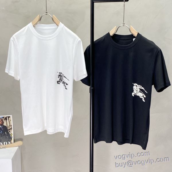 コスパ最高のプライス バーバリー BURBERRY 半袖Tシャツ ブランドコピー 2色可選 2025数量限定格安