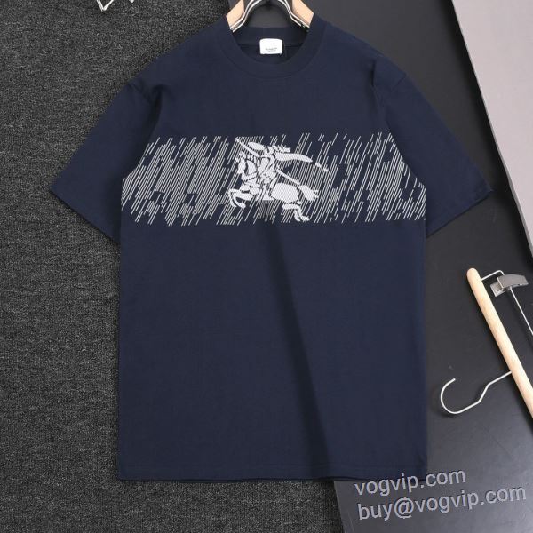 バーバリー BURBERRY 上品に着こなせ 半袖Tシャツ ブランド 偽物 通販 3色可選 2025限定セール大人気