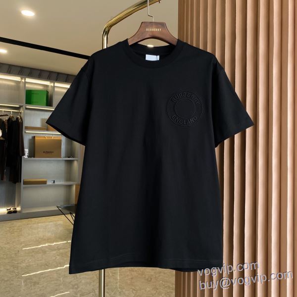 バーバリー BURBERRY 2025新商品！ 半袖Tシャツ 争奪戦必至 コピーブランド 2色可選