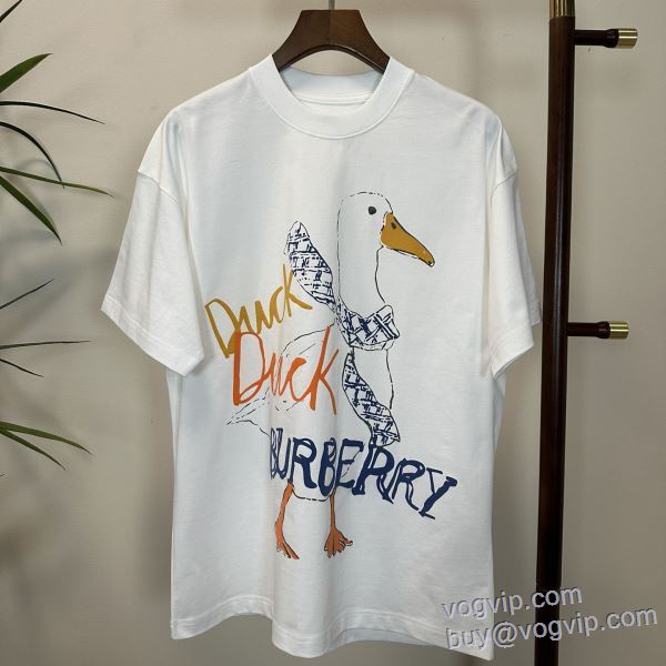 抜群な楽チン感ある大定番 バーバリー BURBERRY 2025最安値お得 半袖Tシャツ ブランドコピー