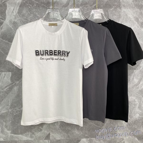 2025最安値お得 半袖Tシャツ バーバリー BURBERRY スーパーコピー n級品 3色可選 日本未入荷モデル