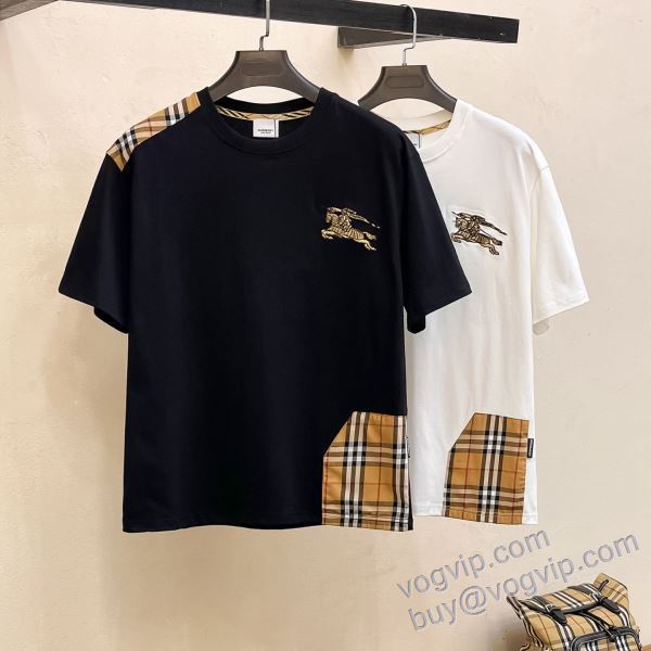 2025大特価！ バーバリー ブランド 偽物 通販 NXZBU228 半袖Tシャツ 2色可選 豊富なサイズ