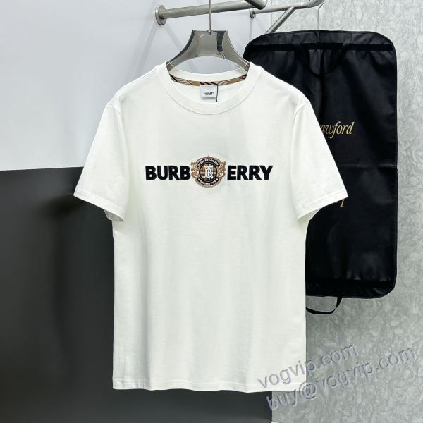 個性的 バーバリー スーパーコピー 激安 NXZBU229 2025大特価！ 半袖Tシャツ 2色可選