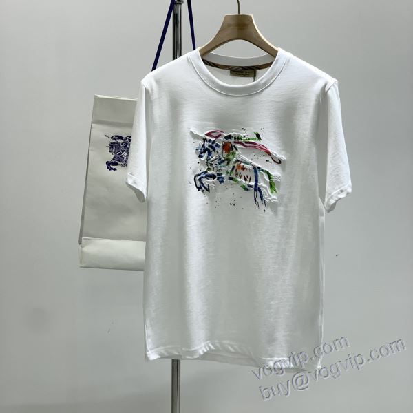 2025大特価！ NXZBU230 半袖Tシャツ 2色可選 バーバリー コピーブランド 希少価値大！