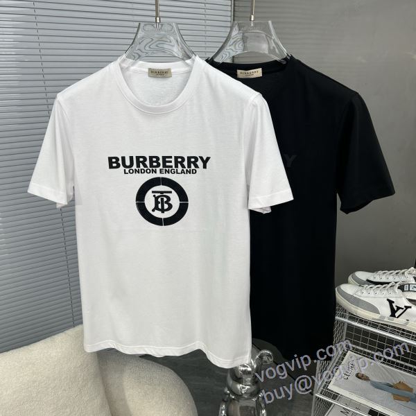半袖Tシャツ 2025激安大特価定番人気 バーバリー ブランドコピー NXZBU234 2色可選 個性的なデザ