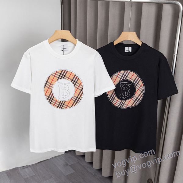 人気商品登場 バーバリー BURBERRYブランドコピー NXZBU235 半袖Tシャツ 2色可選 2025激安大特価定番人気