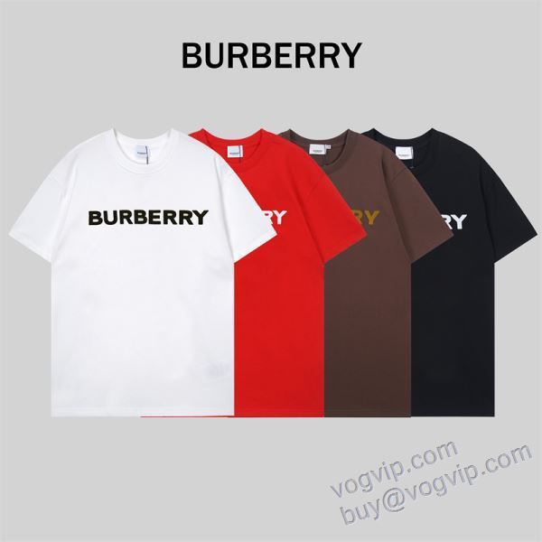 2025品質保証 バーバリー NXZBU239 半袖Tシャツ 4色可選 大絶賛の履き心地! BURBERRYブランド 偽物 通販