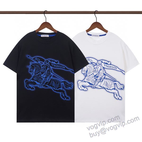 2025限定セール新品 NXZBU250 半袖Tシャツ 2色可選 バーバリー ブランド 偽物 通販 海外限定ライン