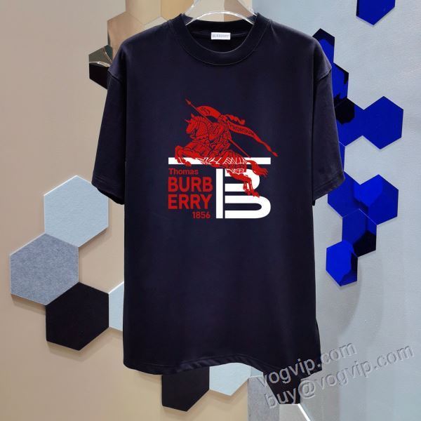 2025最安値お得 バーバリー ブランドコピー NXZBU256 半袖Tシャツ 4色可選 おしゃれに絶大な人気