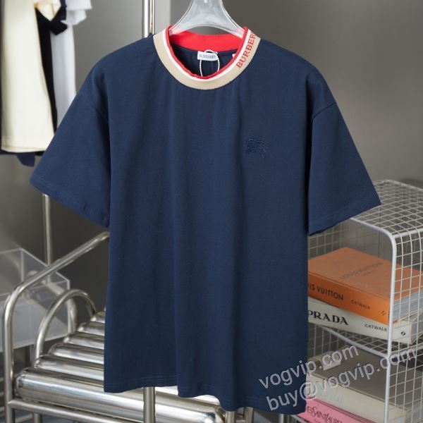 2025最安値お得 バーバリー NXZBU259 半袖Tシャツ BURBERRYコピー 芸能人に愛用者続出