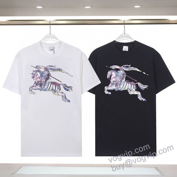 2025春夏季超人気 バーバリー BURBERRYコピー ブランド ショートパンツ 確定となる上品 NXZBU260 半袖Tシャツ 2色可選