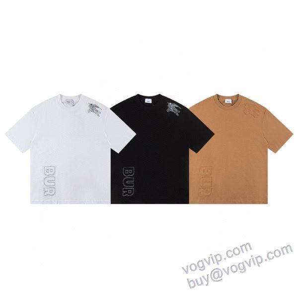 コーデ 知的なムードを演出 半袖Tシャツ 2025年モデル入荷 バーバリー BURBERRYブランドコピー NXZBU267 3色可選