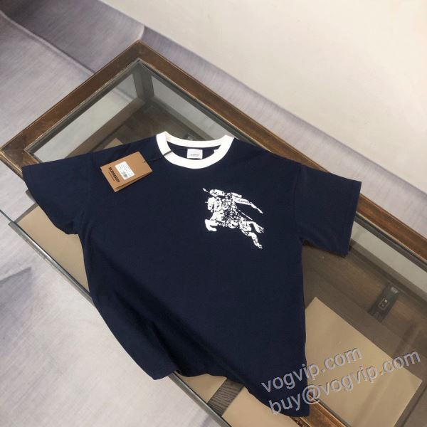 落ち着いた質感 バーバリー スーパーコピー n級品 NXZBU271 半袖Tシャツ 3色可選 2025新作品