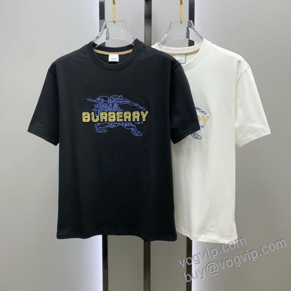 2025爆買い人気 バーバリー 高品質なスーパーコピー商品 NXZBU280 半袖Tシャツ 2色可選 モデル大絶賛?