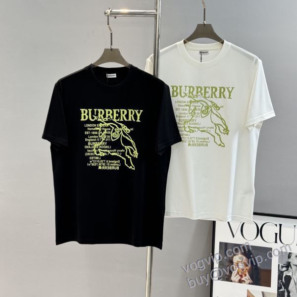 高品質 バーバリー BURBERRY NXZBU281 半袖Tシャツ 2025爆買い人気 2色可選 ブランドコピー激安