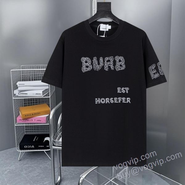 2025人気定番品質保証 バーバリー コピーブランド NXZBU288 半袖Tシャツ 2色可選 お洒落な存在感