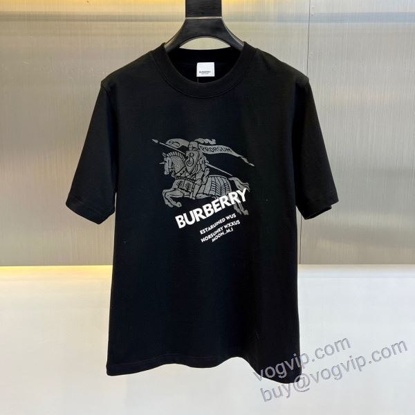肌触りのいい バーバリー ブランドスーパーコピー NXZBU291 2025人気定番品質保証 半袖Tシャツ 2色可選