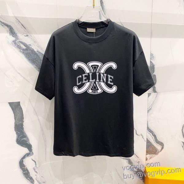 セリーヌ ブランドコピー 2025年モデル入荷 半袖Tシャツ 2色可選 希少価値大！