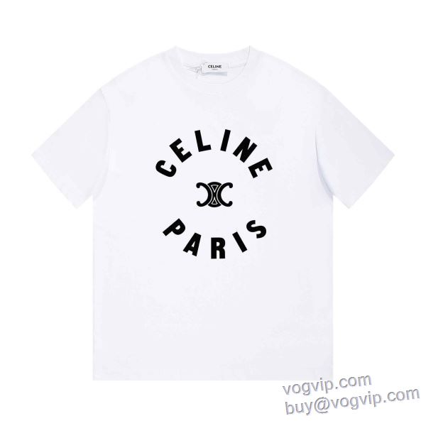 2025春夏季超人気 セリーヌ スーパーコピー 激安 半袖Tシャツ 2色可選 人気商品登場