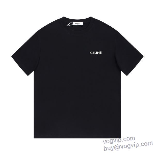着心地抜群 半袖Tシャツ セリーヌ 偽物ブランド 2025春夏季超人気 2色可選