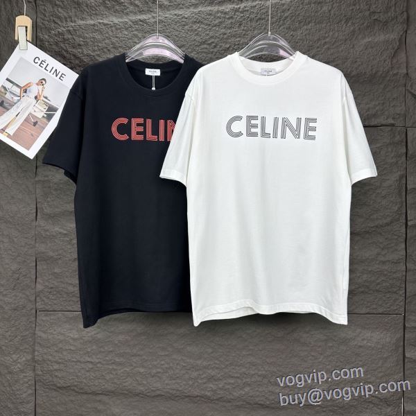 大絶賛の履き心地! セリーヌ ブランドスーパーコピー 2025最新入荷 半袖Tシャツ 2色可選