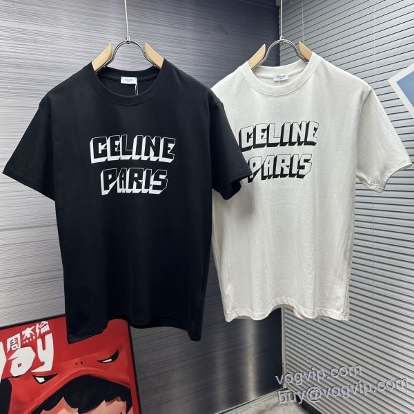 スーパーコピー n級品 2025品質保証高品質 半袖Tシャツ 2色可選 セリーヌ CELINE デザイン性の高い