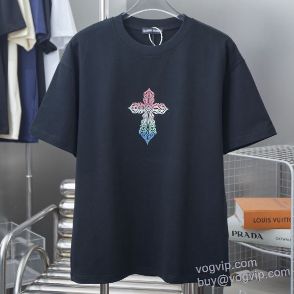 海外限定ライン クロムハーツ スーパーコピー 半袖Tシャツ 4色可選 2025年モデル入荷