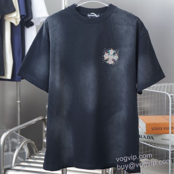 2025年モデル入荷 クロムハーツ コピー ブランド 早くも完売している 半袖Tシャツ 3色可選