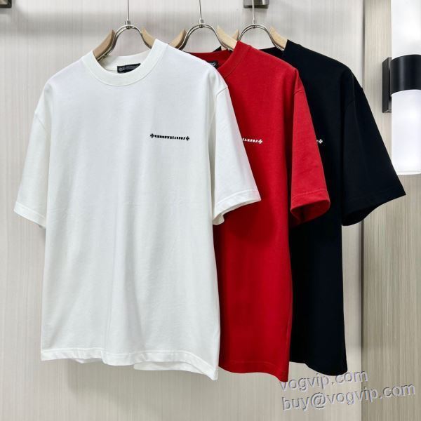 大人気アイテム！入手困難 クロムハーツ スーパーコピー 2025最新入荷 半袖Tシャツ 3色可選