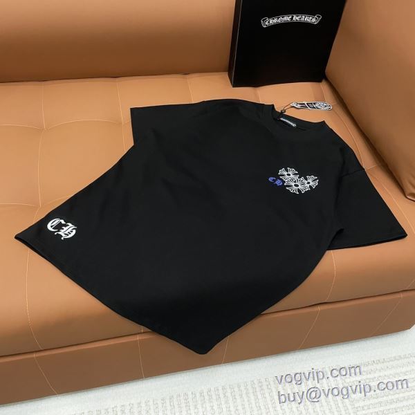 2025最新入荷 クロムハーツ ブランドスーパーコピー 半袖Tシャツ 2色可選 シックスタイルに活躍