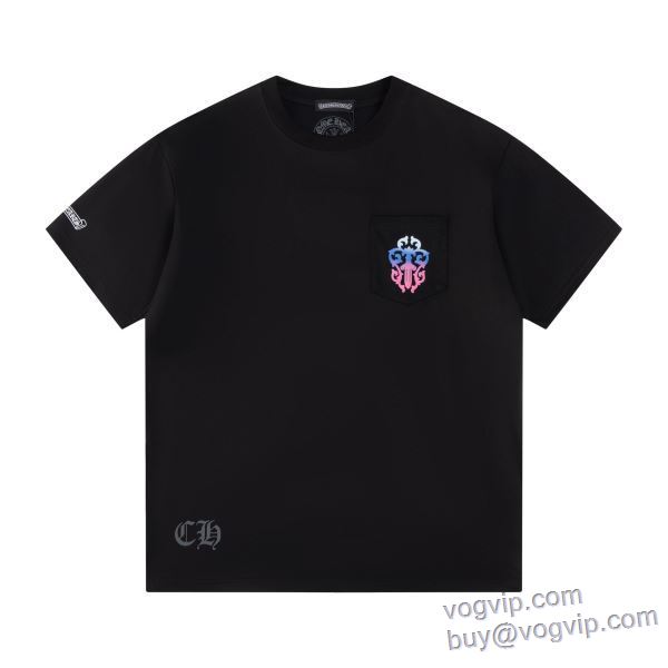 抜群な楽チン感ある大定番 クロムハーツ CHROME HEARTS コピー ブランド 半袖Tシャツ 2025HOT豊富な