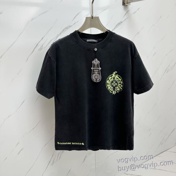 セレブ愛用の超人気商品 クロムハーツ CHROME HEARTS スーパーコピー 激安 2025お得セール 半袖Tシャツ