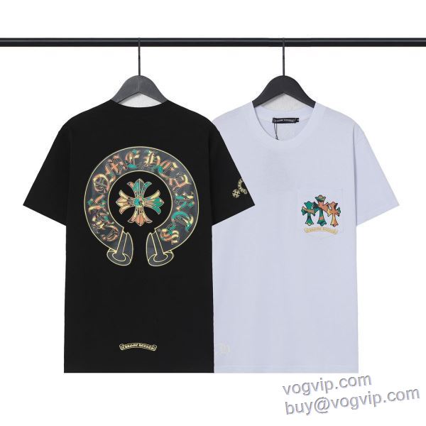 完成度の高い逸品 半袖Tシャツ 2色可選 クロムハーツ CHROME HEARTS 2025爆買い新作 スーパーコピー信用できるサイト